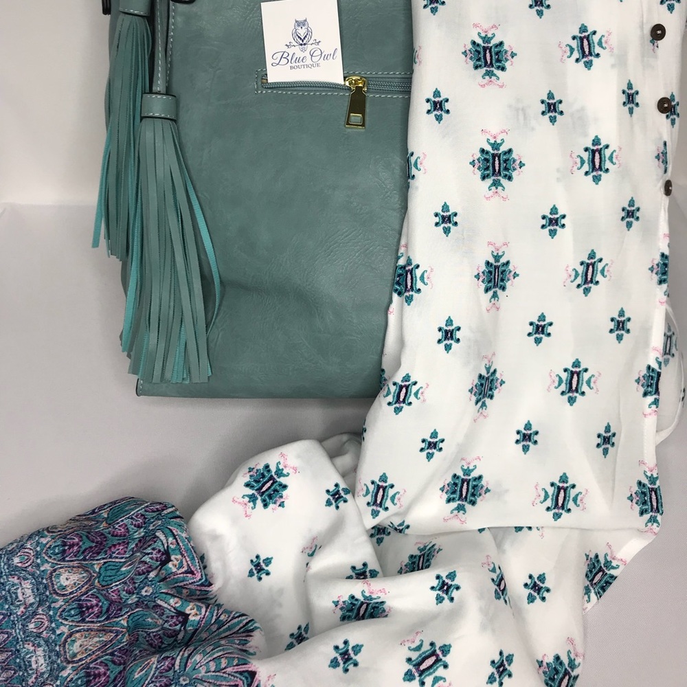 Boho border print maxi dress